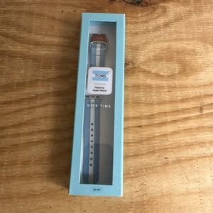 Toms Apple Watch Band 38mm Light Blue & White Stipe